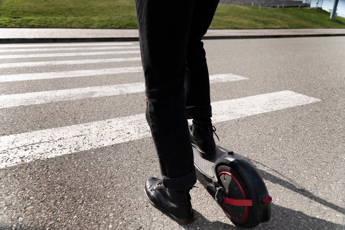Zebra és elektromos roller...hát szabad ezt?